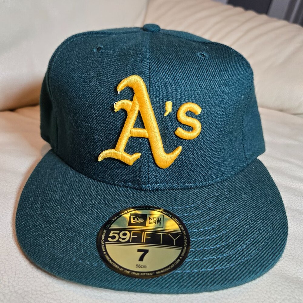 Green MLB Oakland Athletics A's Hat Cap Fitted Mens Baseball New Era ALL SIZES